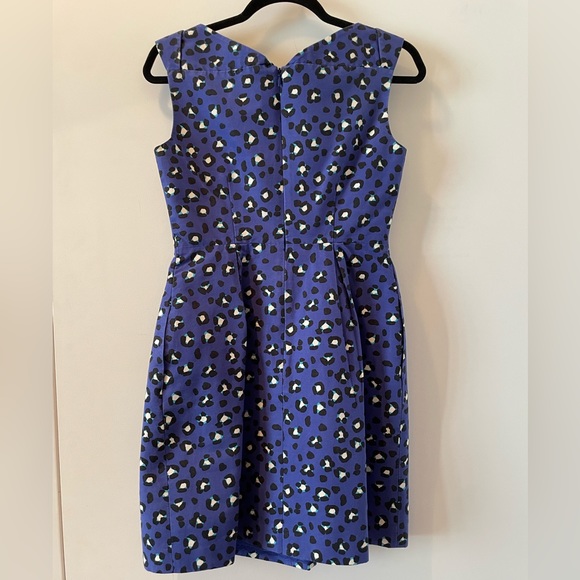 Kate Spade Blue Leopard Print Dress - Picture 2 of 3